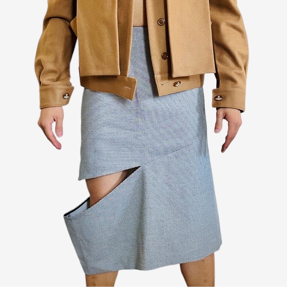 MM6 Maison Margiela 6 Houndstooth Spliced Skirt - Picture 12 of 12